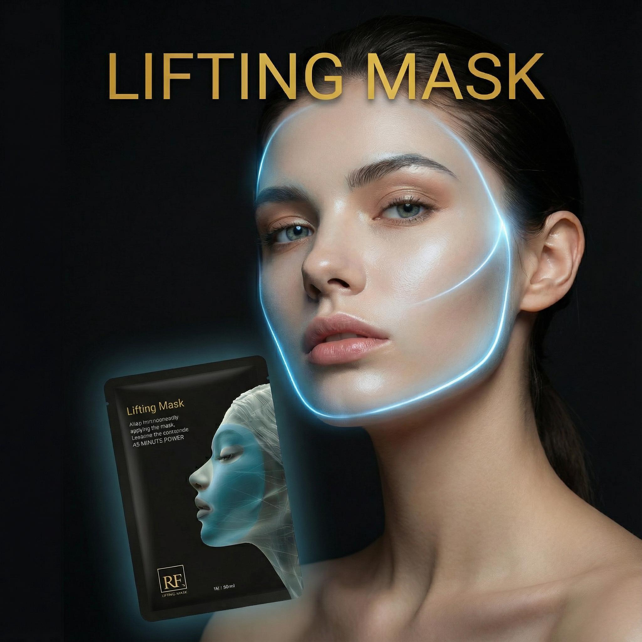 BF Premium Lifting Mask | Triple-Layer V-Shape Firming & Hydration (30ml)